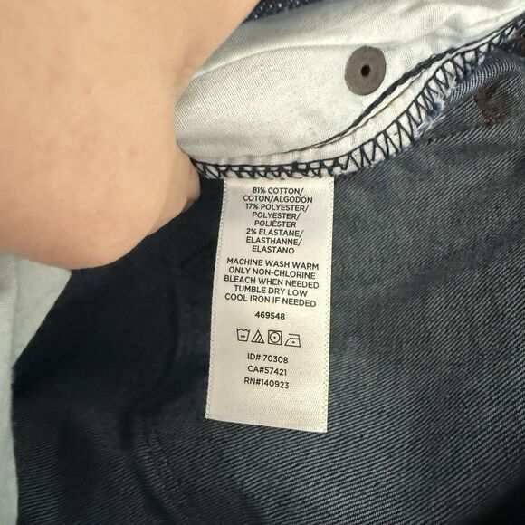 LOFT Curvy Skinny Jeans Women's 0 Dark Wash Blue Denim Low Rise Cotton Blend - Picture 6 of 9